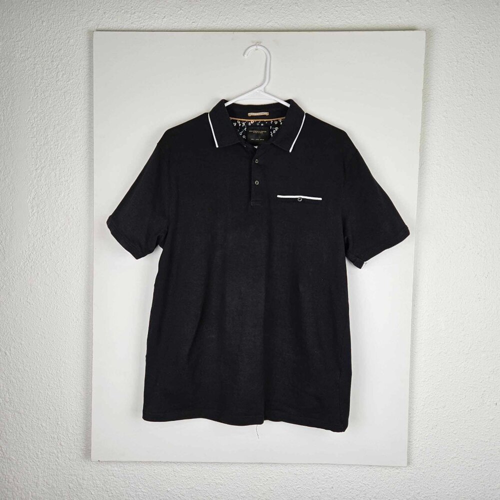 Denim and Flower Men’s Polo Shirt – Size Large
